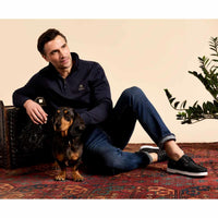 Navy Dubarry Mens Boyce Zip Neck Sweatshirt Lifestyle 1