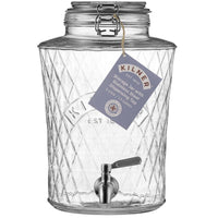 Kilner Clip Top Diamond Dispenser LABEL