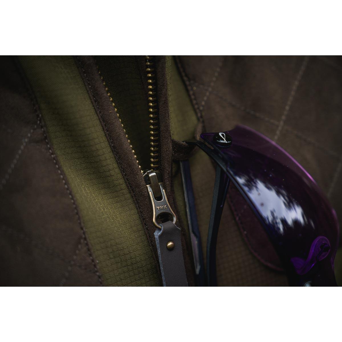 Light Pine Seeland Womens Wenlock FayeShooting Jacket Zip Detail