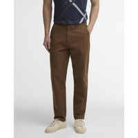 DARK SAND Barbour Mens Stretch Cord Tailored Fit Trouser FRONT