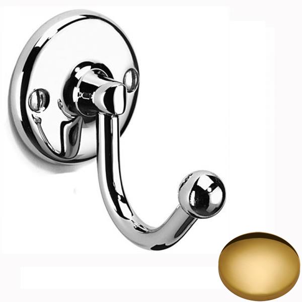 Polished Brass Samuel Heath Curzon Robe Hook N48