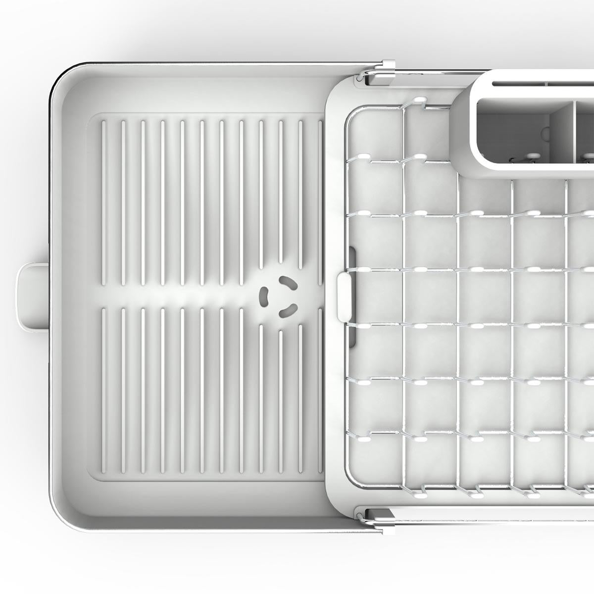 Joseph Joseph Extend Steel Light Stone Expandable Dish Rack extra