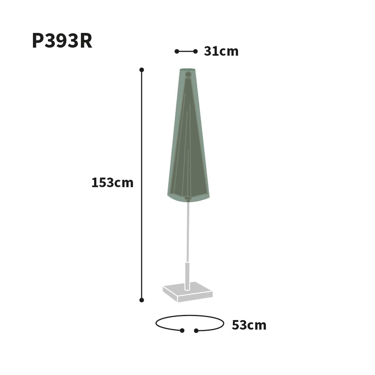 Bosmere Protector Parasol Covers Size Guide