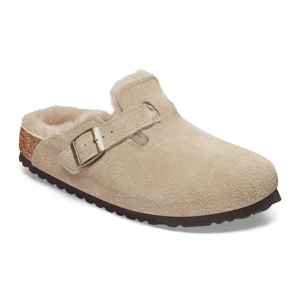 Birkenstock Boston Shearling Suede Leather