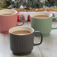 Mason Cash Embossed Line Mug Grey LS