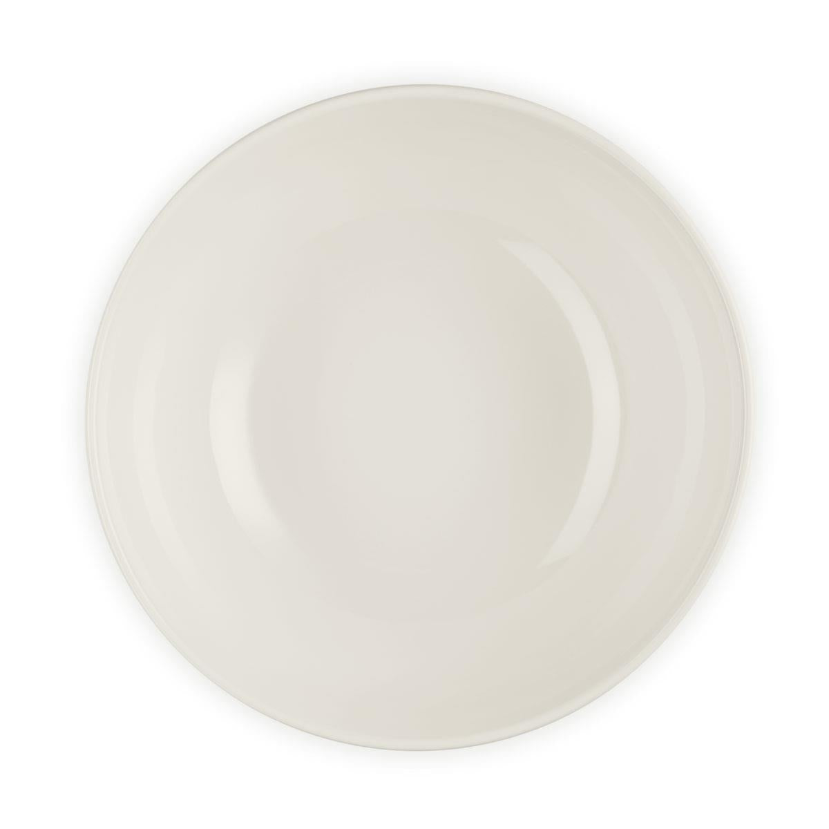 Le Creuset Stoneware Serving Bowl La Jardin Collection meringue