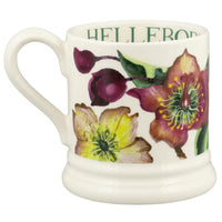Emma Bridgewater Flowers Hellebore Half Pint Mug Back