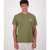 Clover/Amber Swanndri Mens Mountain Printed T-Shirt Front