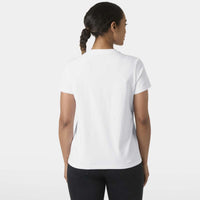White Helly Hansen Womens Core T-Shirt 2.0 back