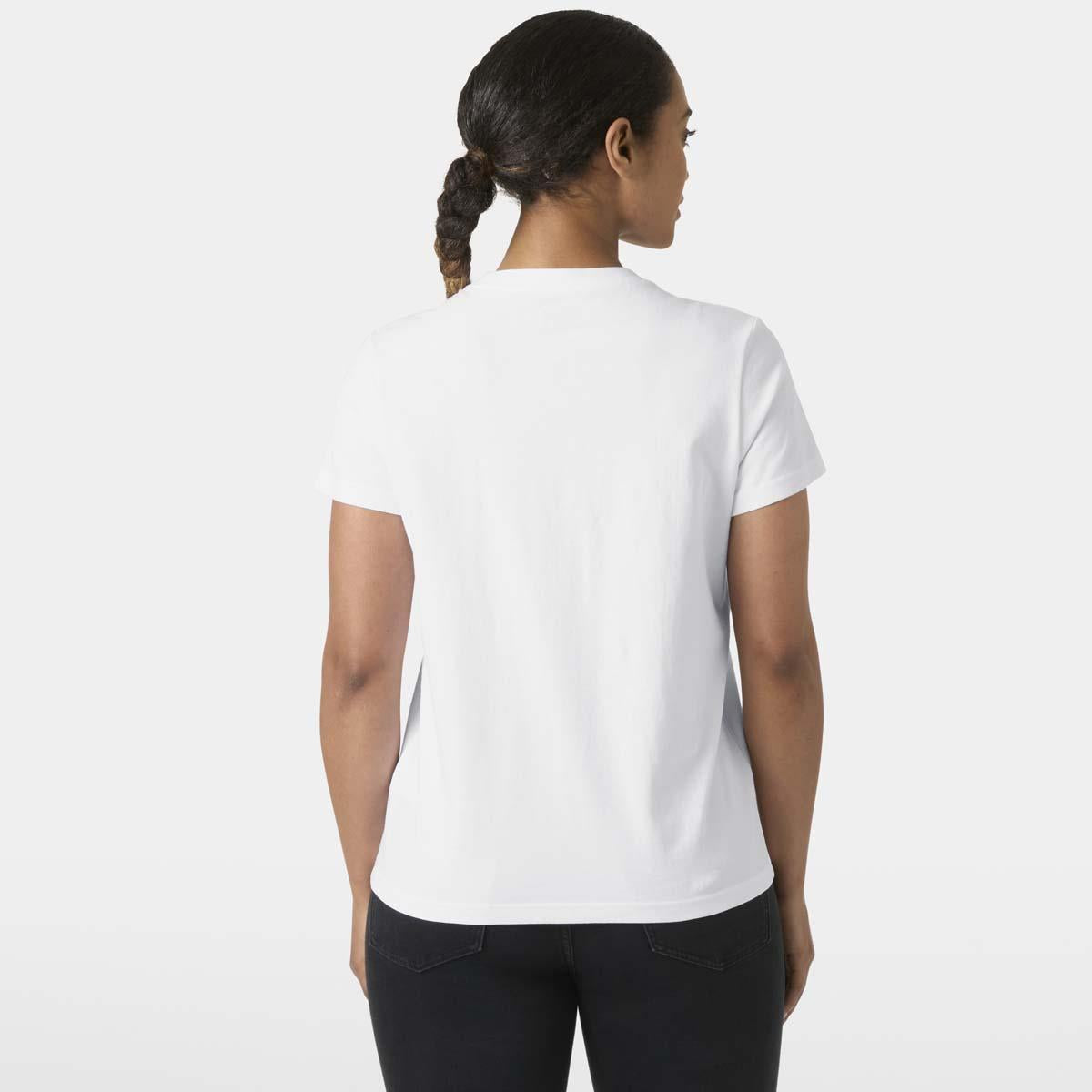 White Helly Hansen Womens Core T-Shirt 2.0 back