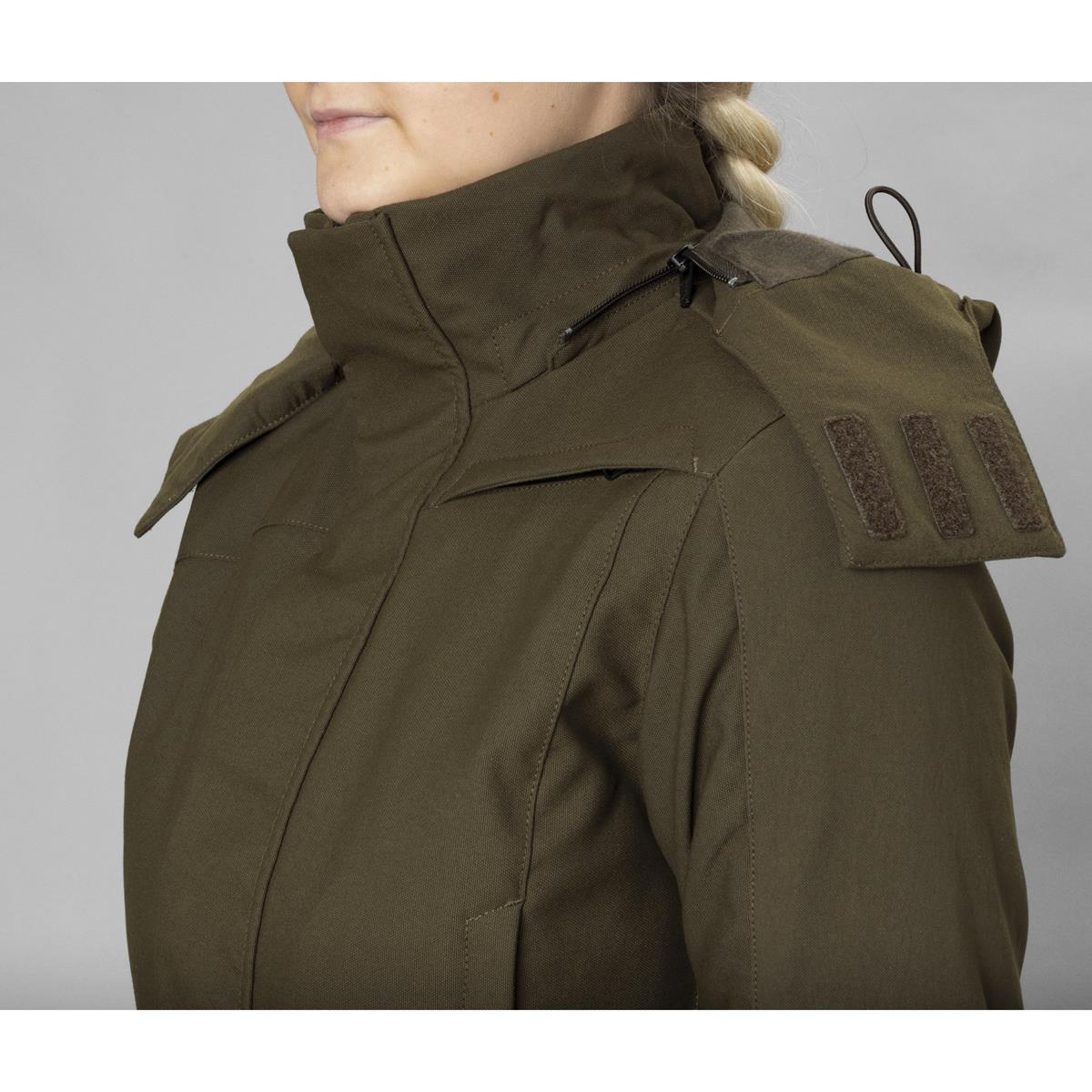 Willow Green Harkila Womens Pro Hunter GTX Jacket Hood Detail
