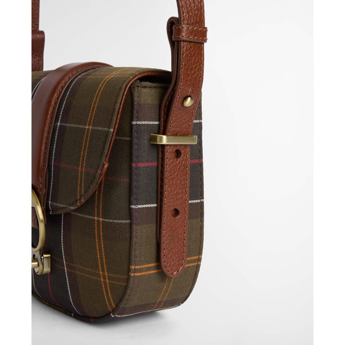 Classic Tartan Barbour Womens Elm Tartan Crossbody Bag Side