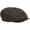 Hoggs Herringbone Tweed Baker Boy Cap