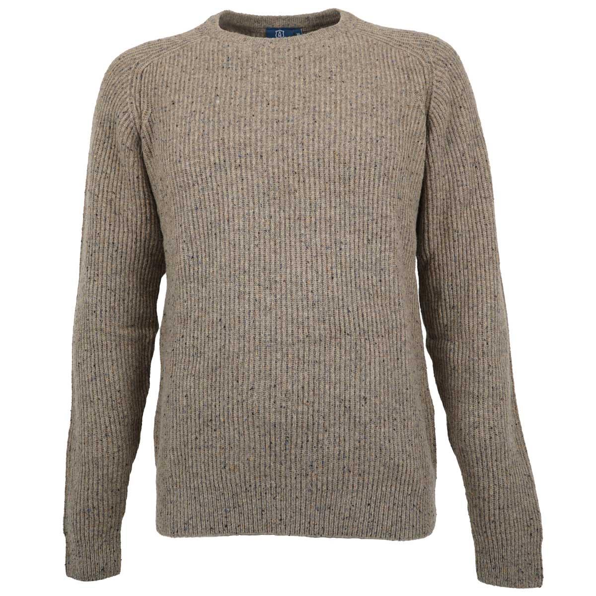 Albert and Maurice Donegal Rib Jumper Mink