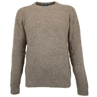 Albert and Maurice Donegal Rib Jumper Mink