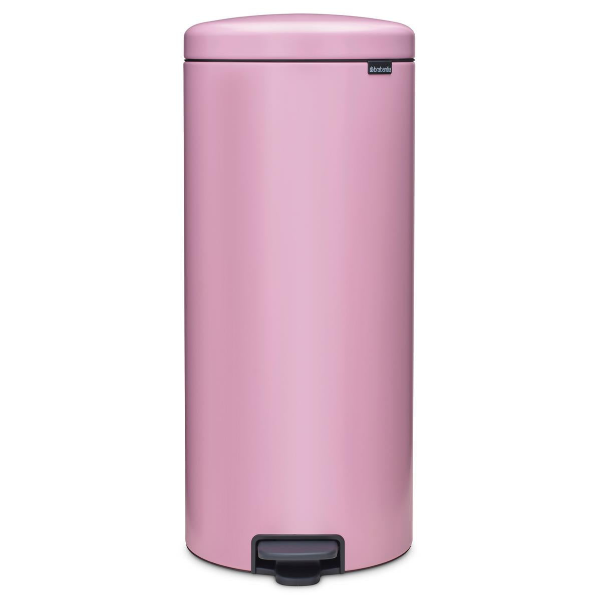 Lilac Pink Brabantia newIcon Pedal Bin 30 Litre Plastic Bucket