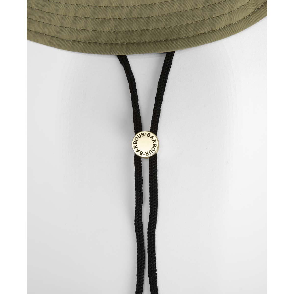 Bleached Olive Barbour Rowane Showerproof Bucket Hat toggle