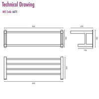 Miller Wall Mounted Towel Rack