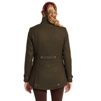 Dark Loden Herr Schoffel Womens Murra Tweed Coat Back