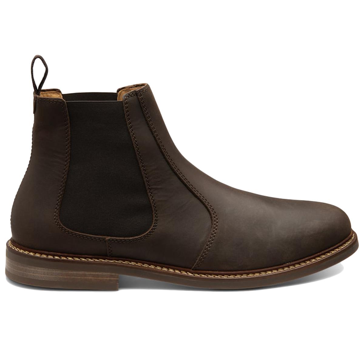 Brown Oiled Nubuck Loake Mens Davy Boots Side