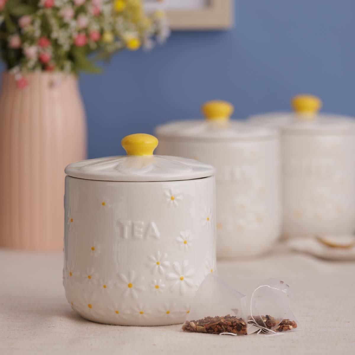 Price and Kensington Daisy Tea Jar LS