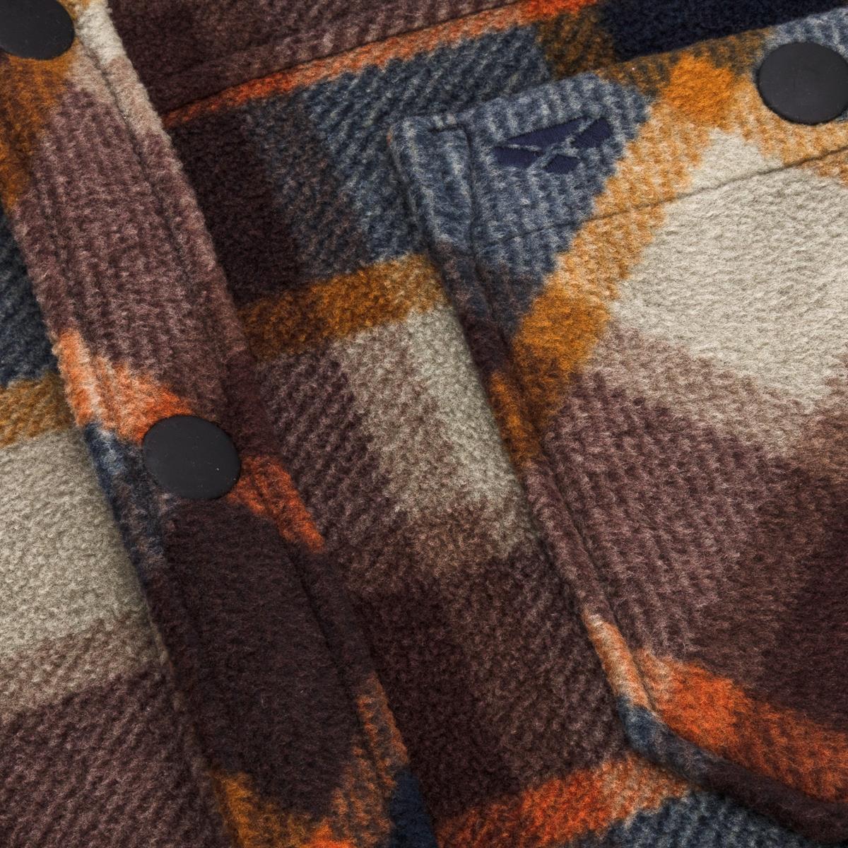 Hoggs Of Fife Brucefield Fleece Shacket Pocket