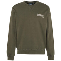 Gunmetal Barbour Mens Bulford Relaxed Fit Crew Sweatshirt
