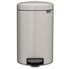 Brabantia newIcon Pedal Bin 12 Litre Plastic Bucket