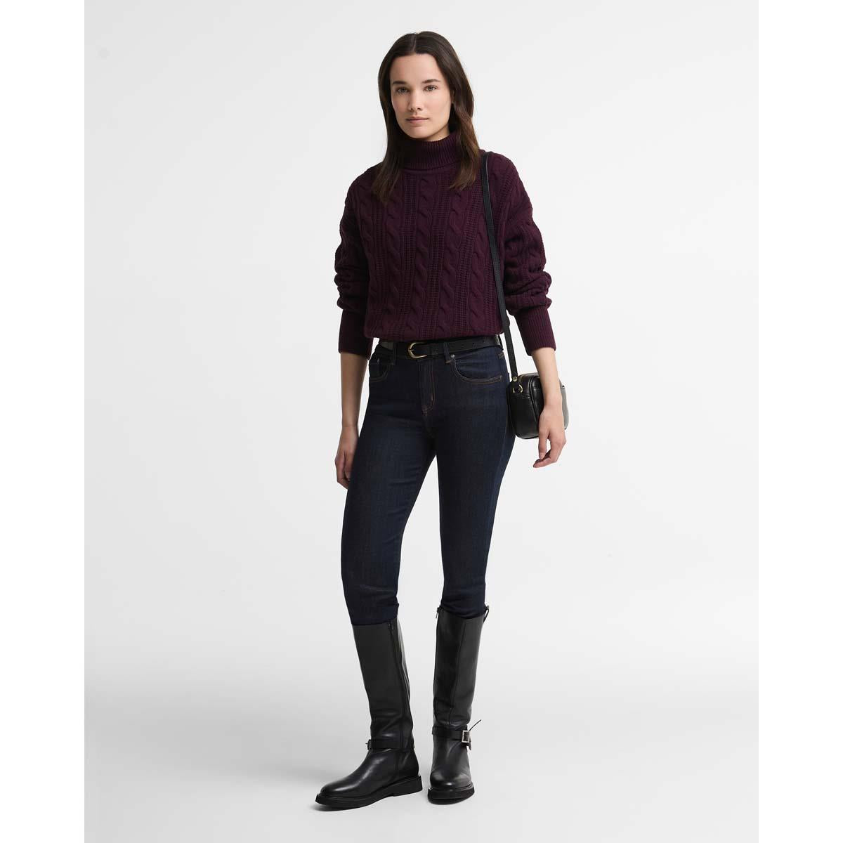 Barbour Womens Agatha Knitted Jumper ON MODEL