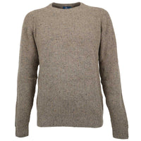 Albert and Maurice Donegal Rib Jumper Mink