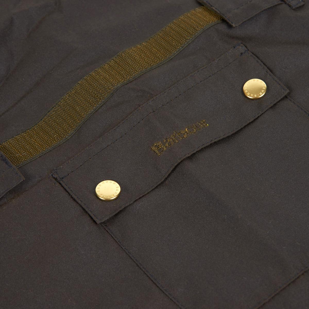 Olive Barbour 2-in-1 Dog Coat Detail