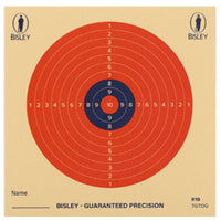 Bisley Heavy Duty Paper Targets 14cm / Dayglow 50 Pack