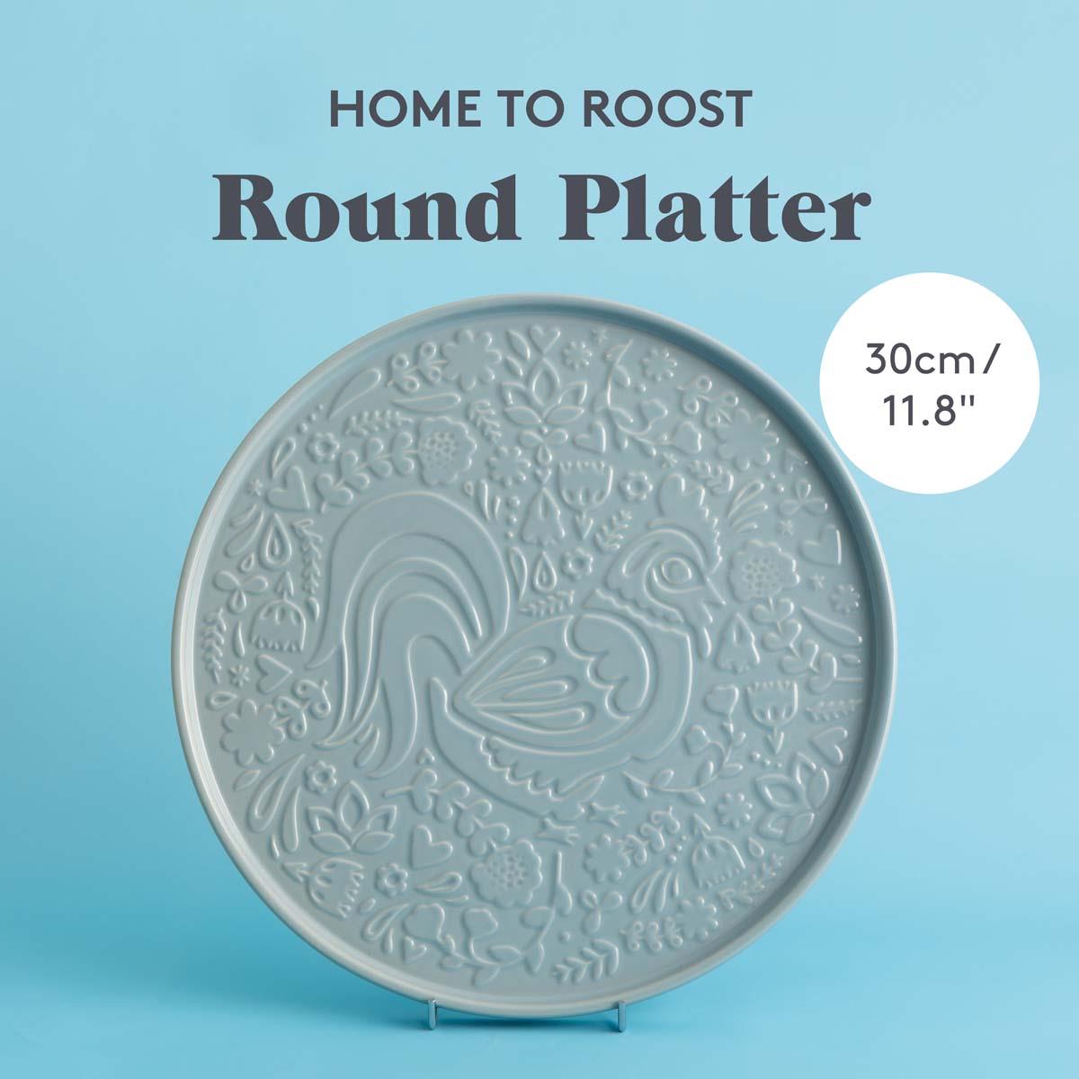 Mason Cash Home To Roost Round Platter