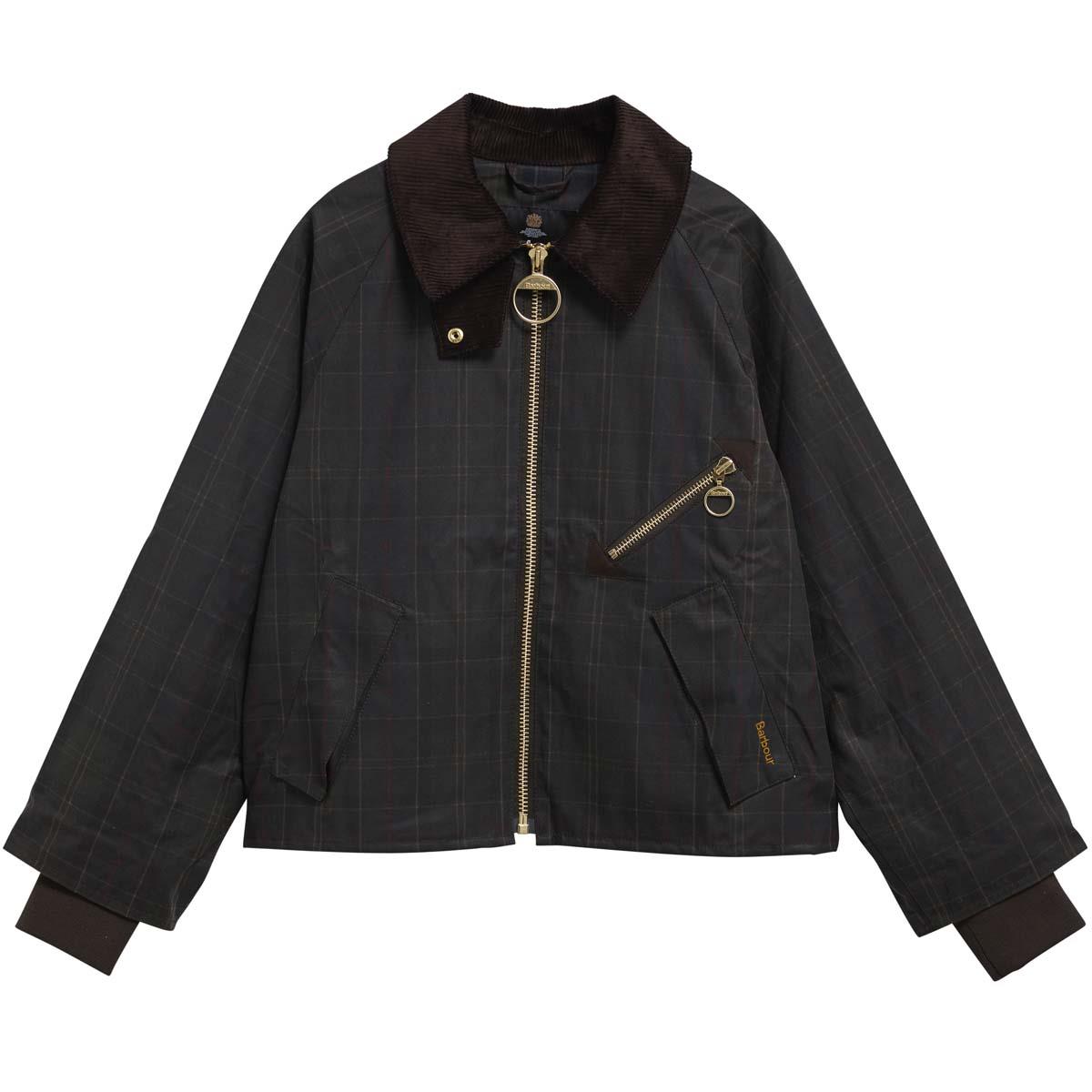 Barbour Womens Arlene Checked Wax Jacket