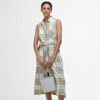 Rosemary Tartan Barbour Womens Agnes Midi Dress Front