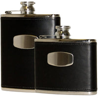 Bisley Black Leather Flask