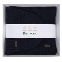 Barbour Mens Carlton Fleck Beanie and Scarf Gift Set