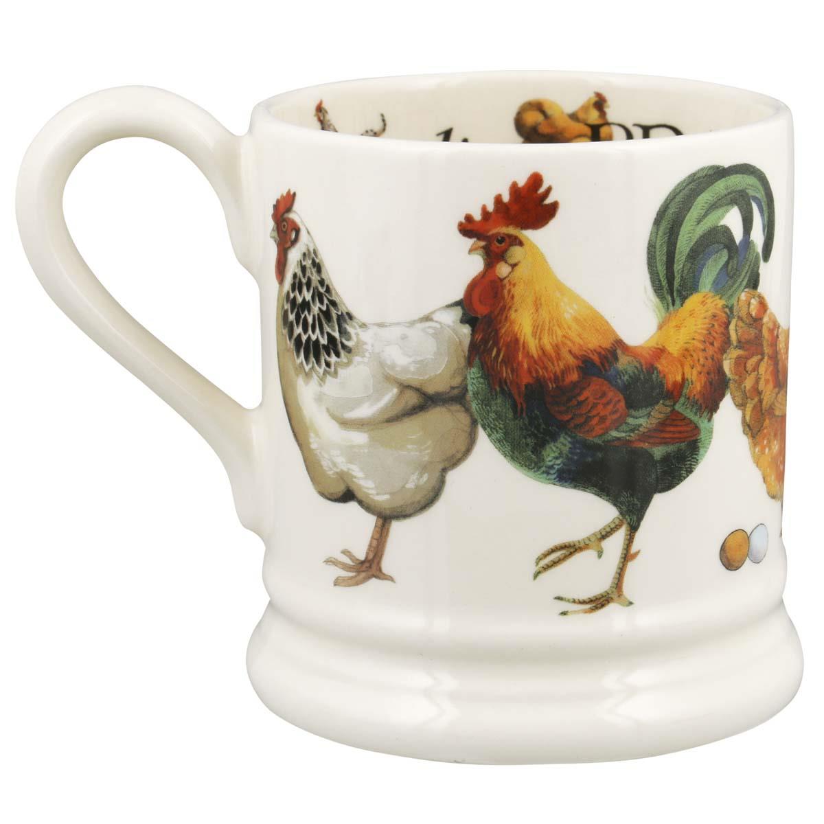 Emma Bridgewater Rise & Shine Set Of 2 Half Pint Mugs LEFT2