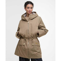 Military Brown/Ancient Barbour Womens Inola Showerproof Jacket front