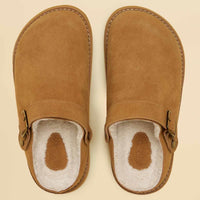 Chestnut Brown Joules Womens Hampden House Shoe Slippers Top View