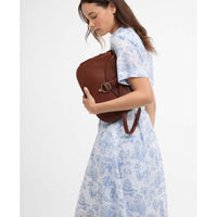 Ink Blue Print Barbour Womens Wisteria Midi Dress Side