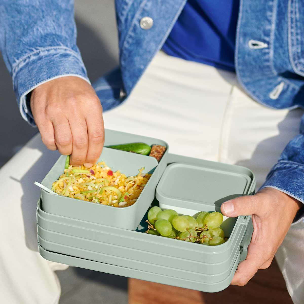 Nordic Sage Mepal Bento Large Lunch Box Lifestyle