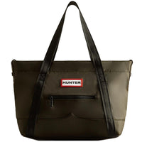 Dark Olive Hunter Nylon Midi Topclip Tote