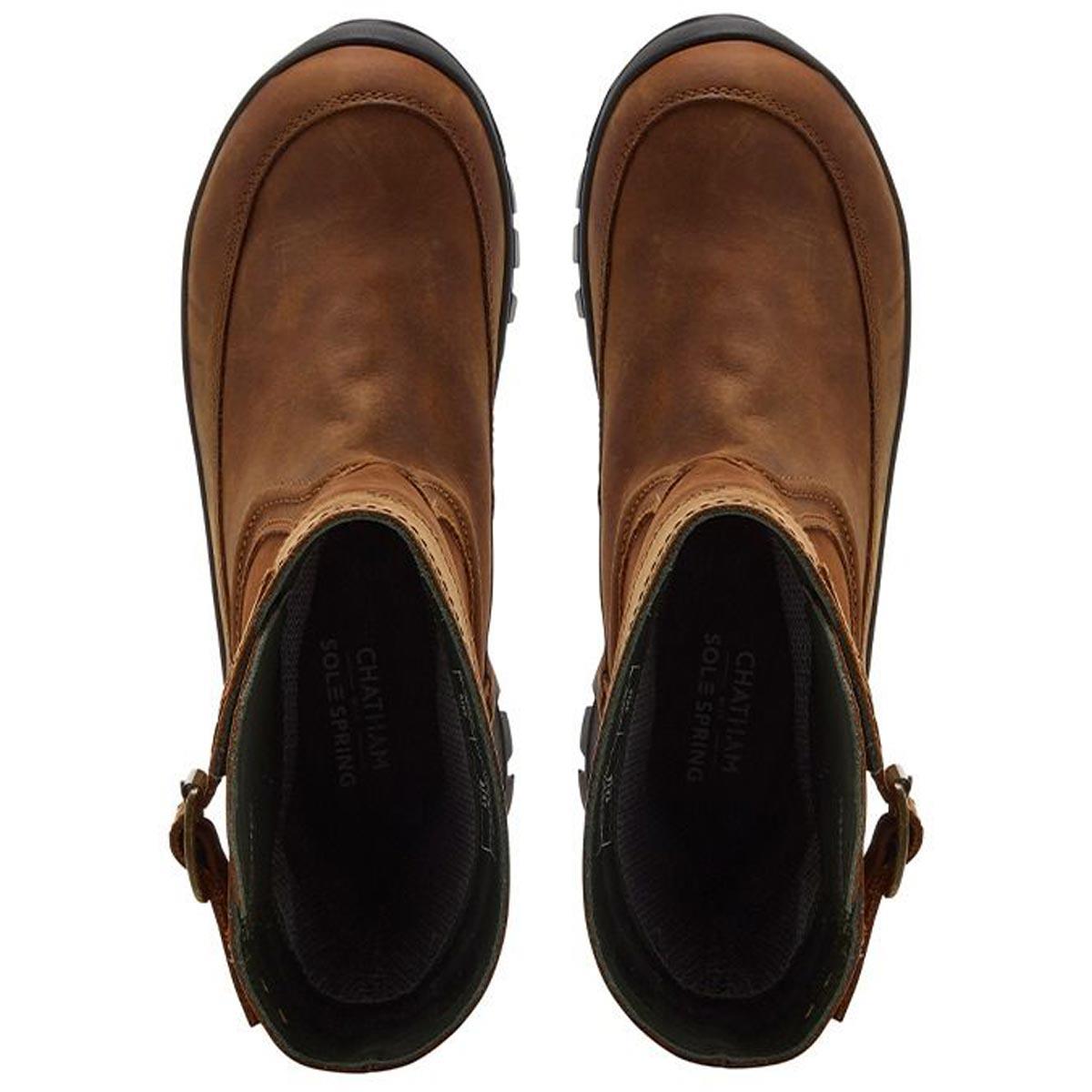 Tan/Tan Chatham Womens Windsor Waterproof Mid Calf Boots Top View