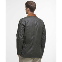 Archive Olive Barbour Mens Lightweight Ashby Wax Jacket Back