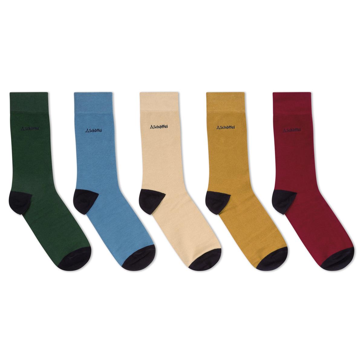 Schoffel Mens Bamboo Sock Box Of 5