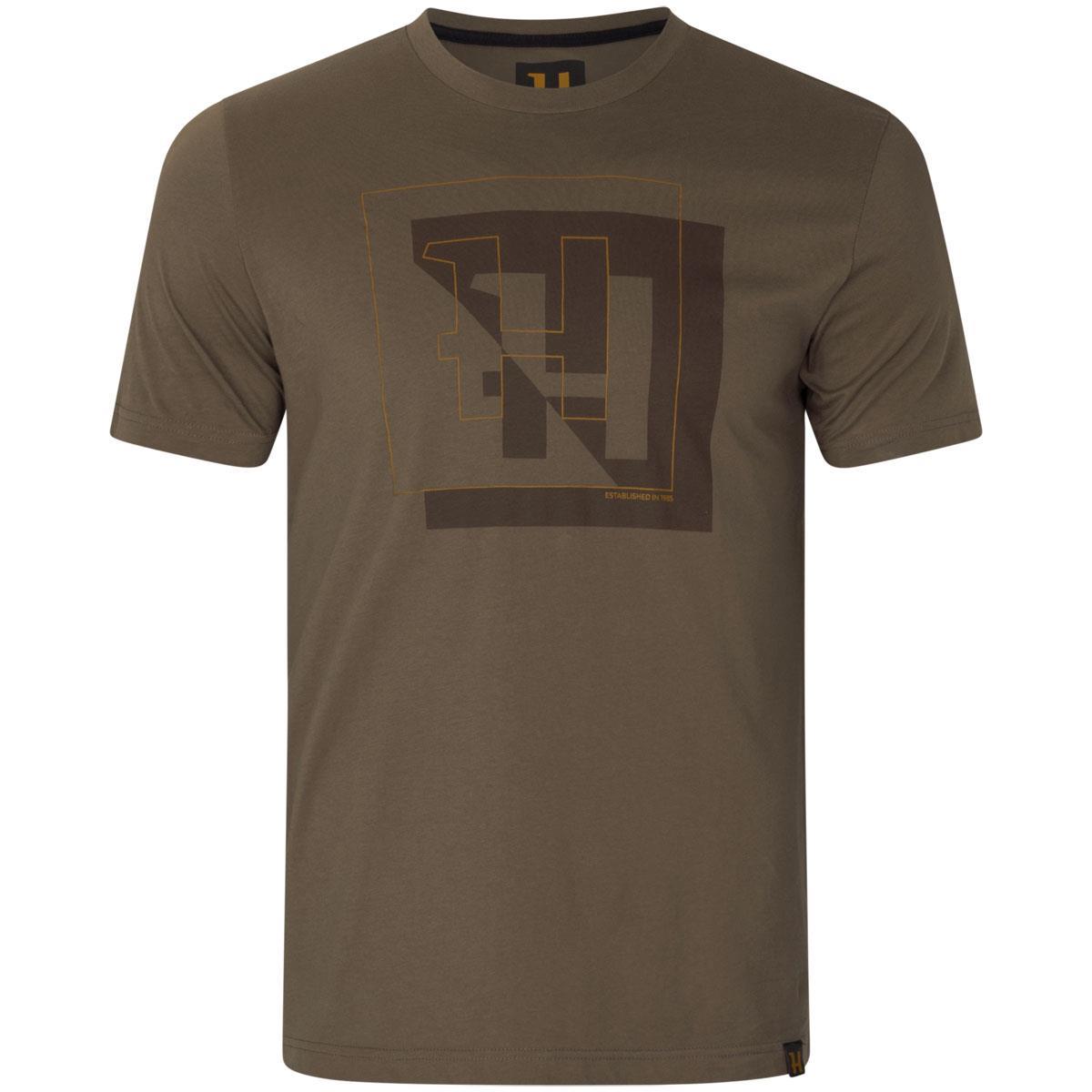 Major Brown Harkila Mens H-Logo T-Shirt