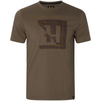Major Brown Harkila Mens H-Logo T-Shirt