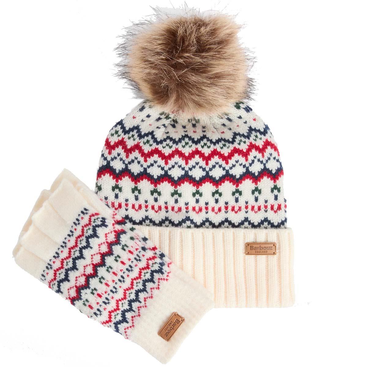 Barbour Womens Holly Beanie & Gloves Gift Set
