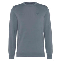 Vintage Teal Barbour Mens Pima Cotton Crew Neck Jumper